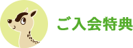 ご入会特典